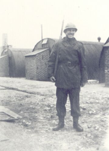 Gaston Eve starts training amongst the Nissen huts.